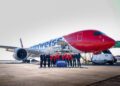 Një Airbus A350-900 “fringo” zbret në Aeroportin e Prishtinës, kompania e mori në dorëzim vetëm pak ditë më parë