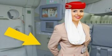 Pse stjuardesat buzëqeshin me duart pas shpine te dera teksa pasagjerën futen në avion?