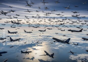 Qielli nuk “fle”! Në çdo moment të ditës ose natës, rreth 20 000 avionë me 1.3 milionë pasagjerë janë duke fluturuar