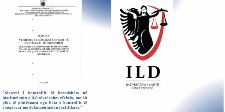 ILD përmbush 59 “detyrimet” e Ministrisë së Financave, efektiv sistemi i kontrollit të brendshëm