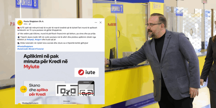 SKANDALI/ Posta Shqiptare kthehet në filial të Iute Credit, promovon mikrokreditë me interesa “peshkaqenësh” ndaj qytetarëve