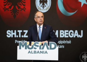 Begaj vlerëson rolin e MÜSİAD në forcimin e marrëdhënieve ekonomike Shqipëri-Turqi