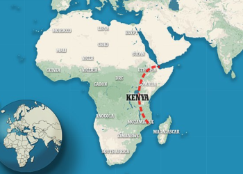 Afrika po ndahet në dy pjesë