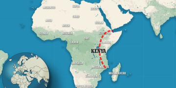 Afrika po ndahet në dy pjesë