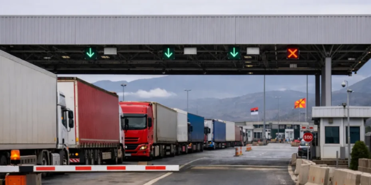 Kamionët do bllokojnë kufijtë e Ballkanit Perëndimor të hënën, preket edhe Shqipëria