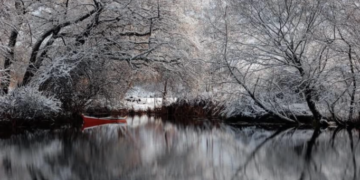 Dimri në Drilon, parku mbulohet nga bora