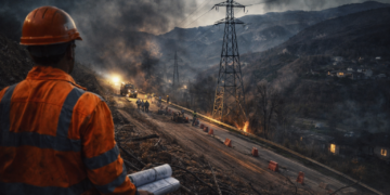Remont i linjës së dëmtuar nga rrëshqitja e tokës, njoftohen ndërprerje të energjisë elektrike në qarkun e Elbasanit