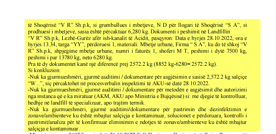 Raporti i KLSH pas kontrollit te AKU 