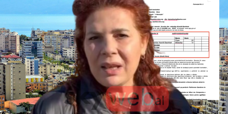 TENDERI/ Brunilda Mersini harxhon paratë e vlonjatëve për kronika televizive të blera për veten dhe këshillin