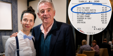 Pagesë për shtrirjen e këmbëve, CEO i RyanAir përballet me shakanë e çuditshme në restorant