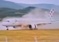 Fringo i ri, momenti kur avioni A220 i Croatia Airlines doli nga pista pasi hoqi dorë nga fluturimi në momentin e fundit