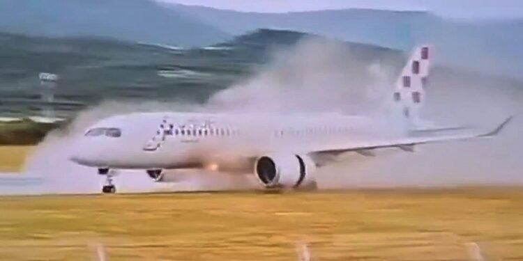 Fringo i ri, momenti kur avioni A220 i Croatia Airlines doli nga pista pasi hoqi dorë nga fluturimi në momentin e fundit