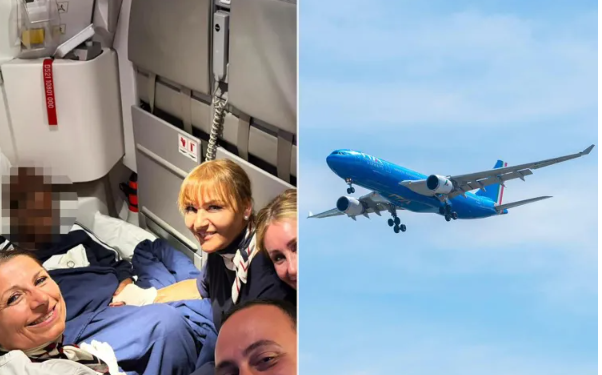 Foshnja lind në avion gjatë fluturimit drejt Italisë, merr emrin e pilotit