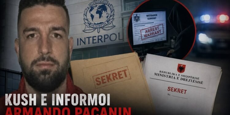 Kush zyrtar e informoi Armando Pacanin se ndaj tij ka urdhër arrest nga Gjermania?