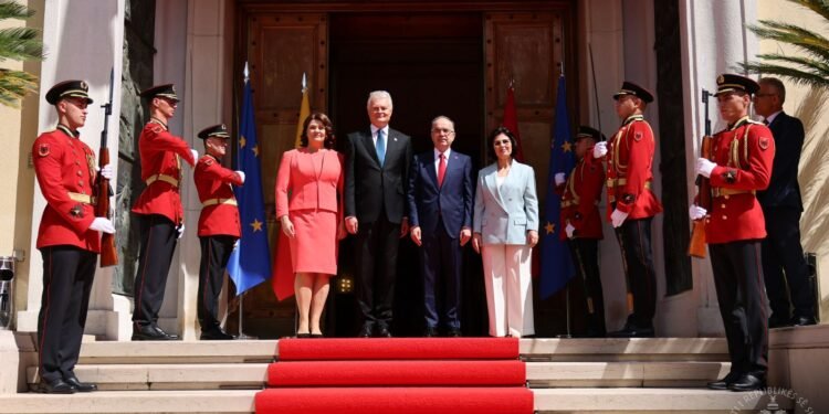 Begaj pret homologun lituanez në Tiranë: Mbështetje për integrimin e Shqipërisë dhe Kosovës në strukturat euroatlantike