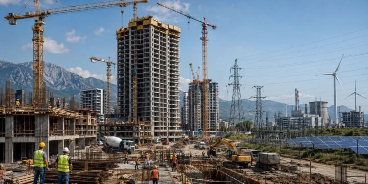 Industria bie, ndërtimi vazhdon rritjen: Ekonomia mbahet nga kantieret dhe energjia