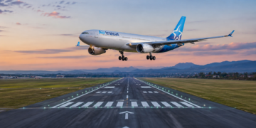 Nis linja Tiranë-Toronto, avioni Airbus A330 i Air Transat zbret për pak orë në Aeroportin Ndërkombëtar të Tiranës
