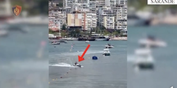 VIDEO/ Gjoba nga 5 mijë euro, si e pësuan dy “të fortë” me Jet Ski në Sarandë