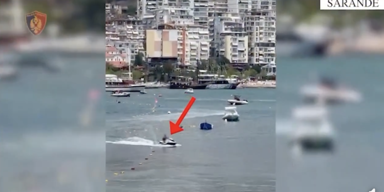 VIDEO/ Gjoba nga 5 mijë euro, si e pësuan dy “të fortë” me Jet Ski në Sarandë