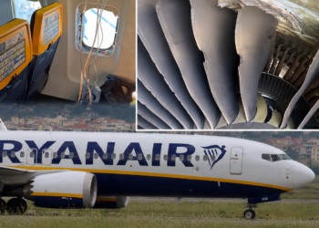 VIDEO/ U dëgjua një shpërthim! Si është shkatërruar motori i avionit të Ryan Air, copat e të cilit më pas thyen xhamin e kabinës
