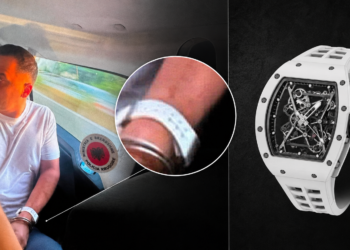 FOTO LAJM/ Ergys Agasi mbante një orë Richard Mille me çmim sa një apartament luksoz në “ish-Bllok” në momentin e arrestimit