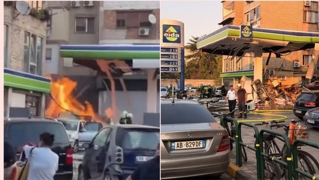 Shpërthen depozita e karburantit EiDA te Brrylli në Tiranë, ka të plagosur: Shembet godina