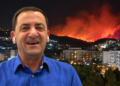 VIDEO/ Çfarë ka pirë Vangjel Tavo?! Të qeshura dhe reagime të çuditshme teksa fliste për dëmet e zjarrit në Himarë