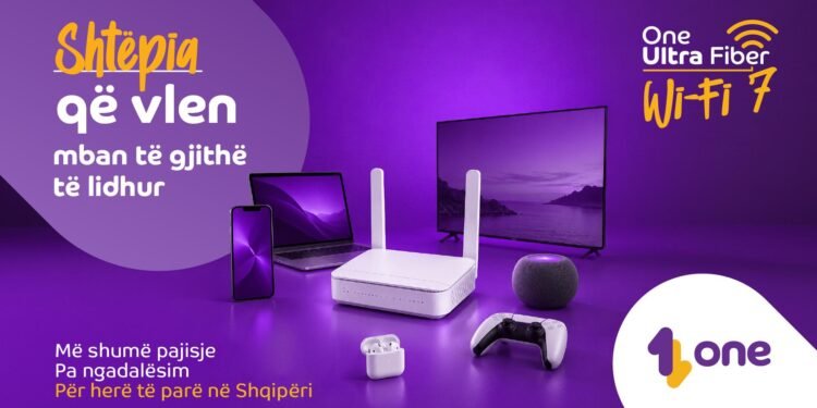 One Albania sjell inovacionin Wi-Fi 7 për internetin në shtëpi