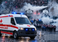 LISTA/ QKUM publikon targat e ambulancave në shërbim: Nuk shpërndajmë gaz lotsjellës, por vijmë në ndihmë!