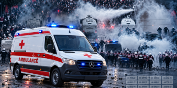 LISTA/ QKUM publikon targat e ambulancave në shërbim: Nuk shpërndajmë gaz lotsjellës, por vijmë në ndihmë!